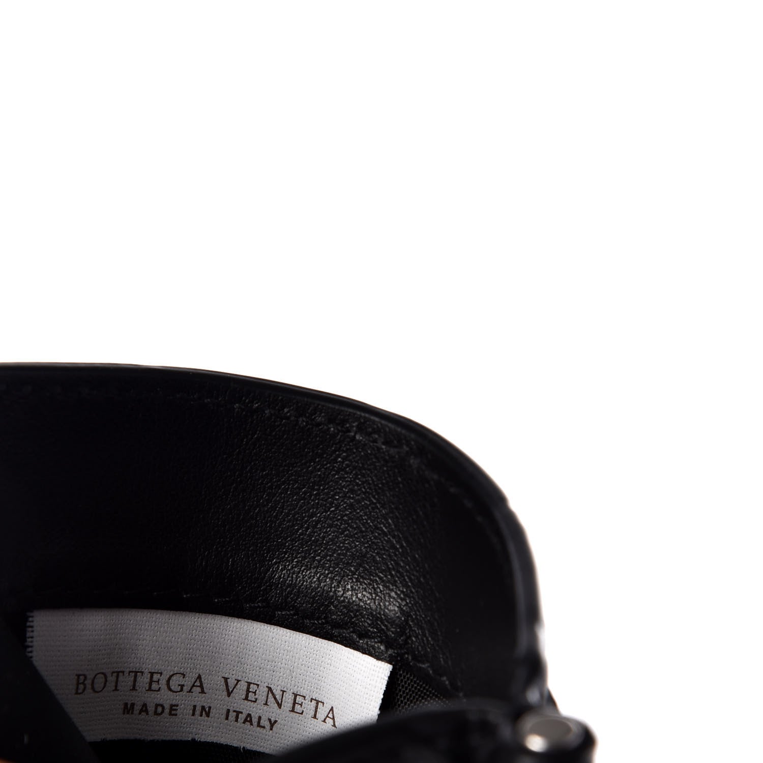 Bottega Veneta Nappa Maxi Intrecciato Bi-Fold Money Clip Wallet Black 7 of 9