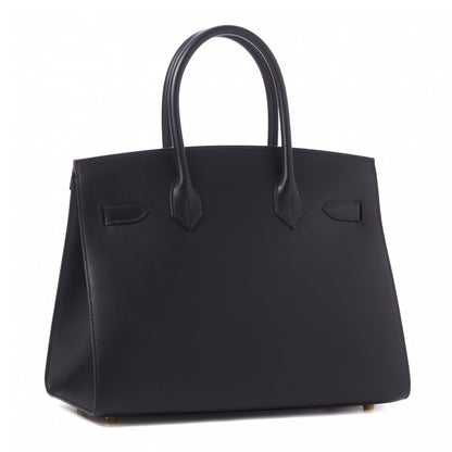 Hermes Madame Calfskin Birkin Sellier 30 Black 2 of 32