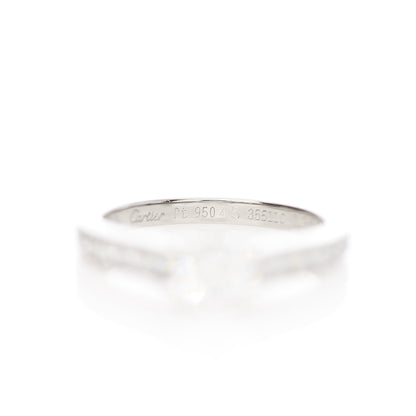 Cartier Platinum Diamond .35ct 1895 Solitaire Engagement Ring 45 3.25 6 of 8
