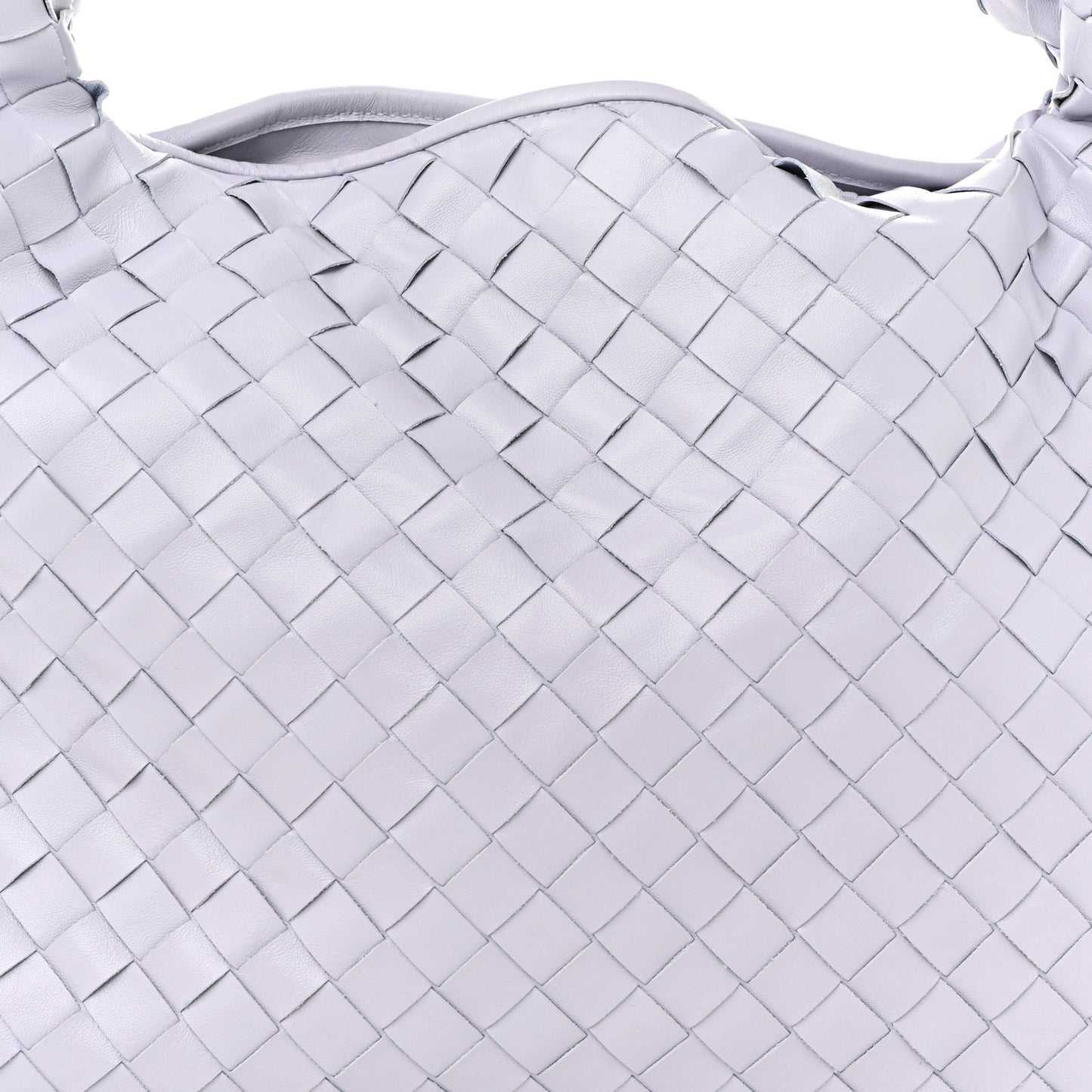 Calfskin Intrecciato Small Hop Oyster Lilac