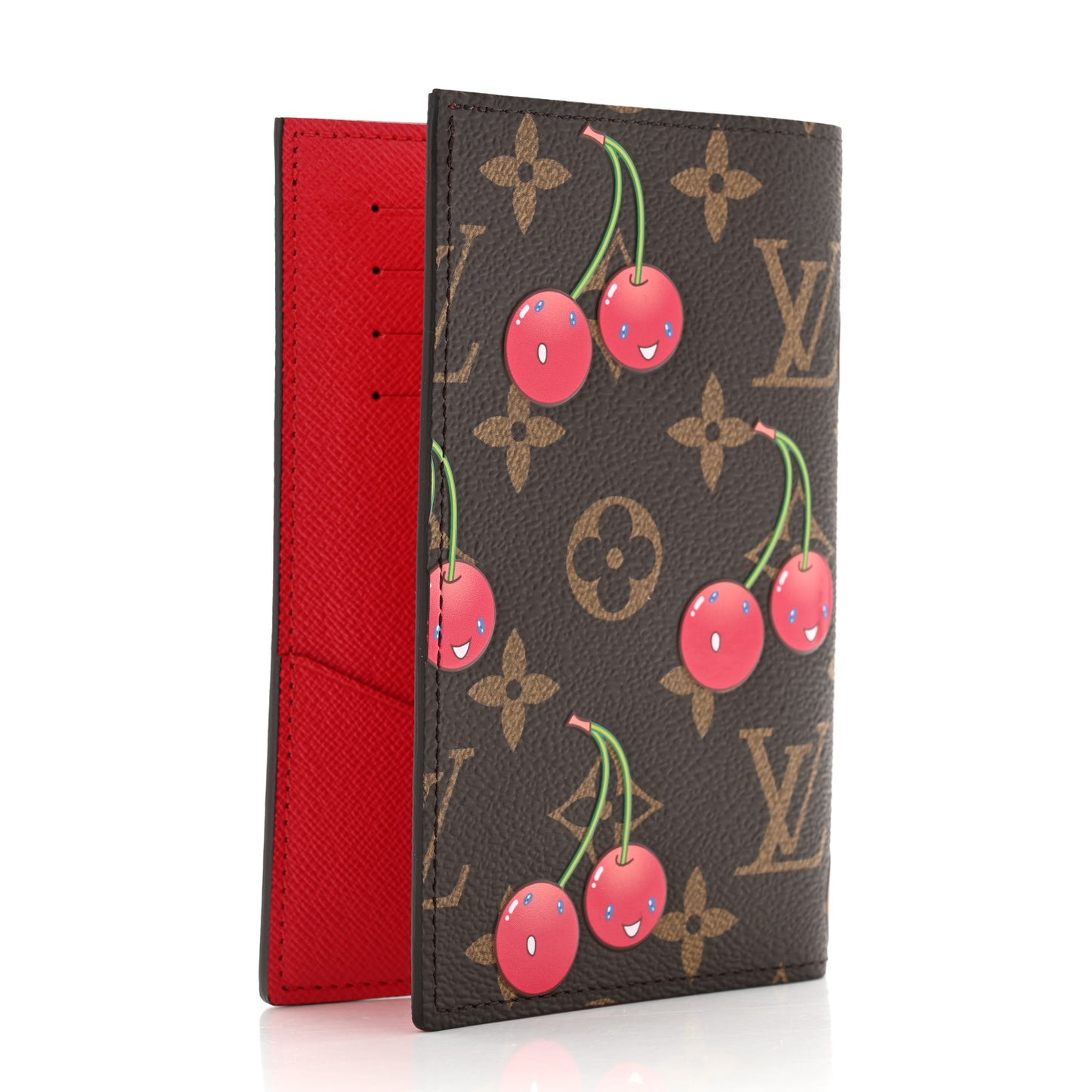LV X TM Monogram Cerises Passport Cover