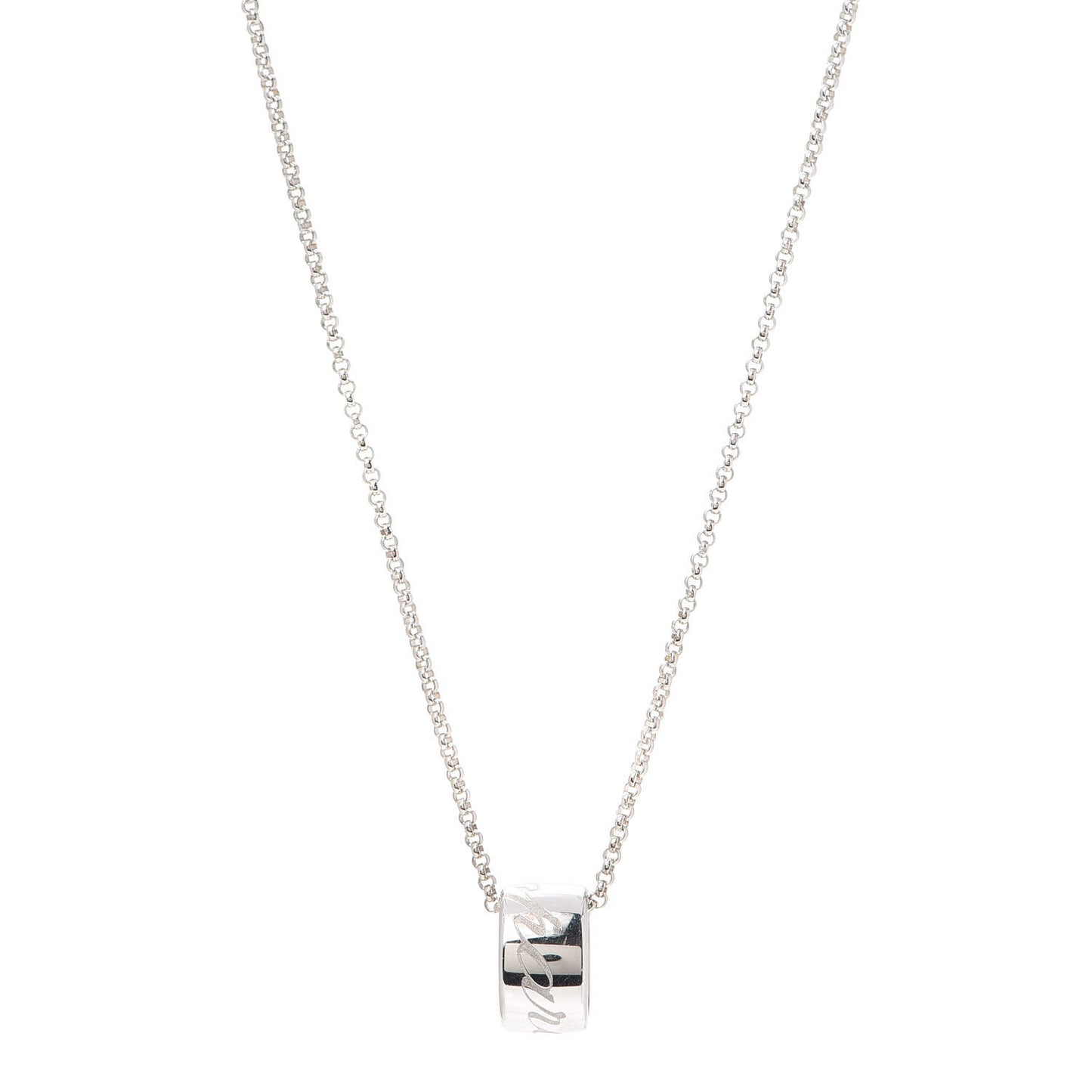 18K White Gold Chopardissimo Pendant Necklace