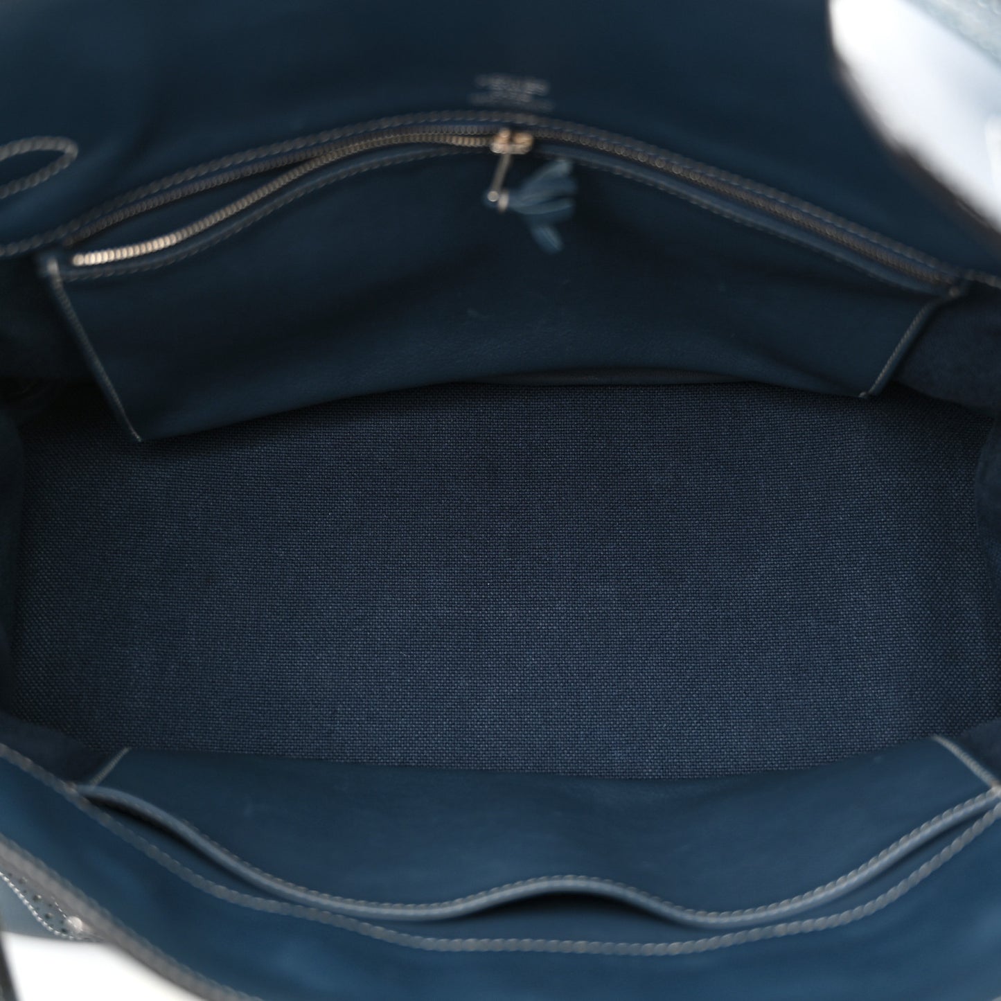 Swift Toile Ghillies Birkin 35  Bleu Saphir