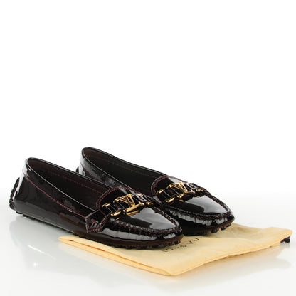 Louis Vuitton Patent Calfskin Oxford Loafers 40 Amarante 5 of 7