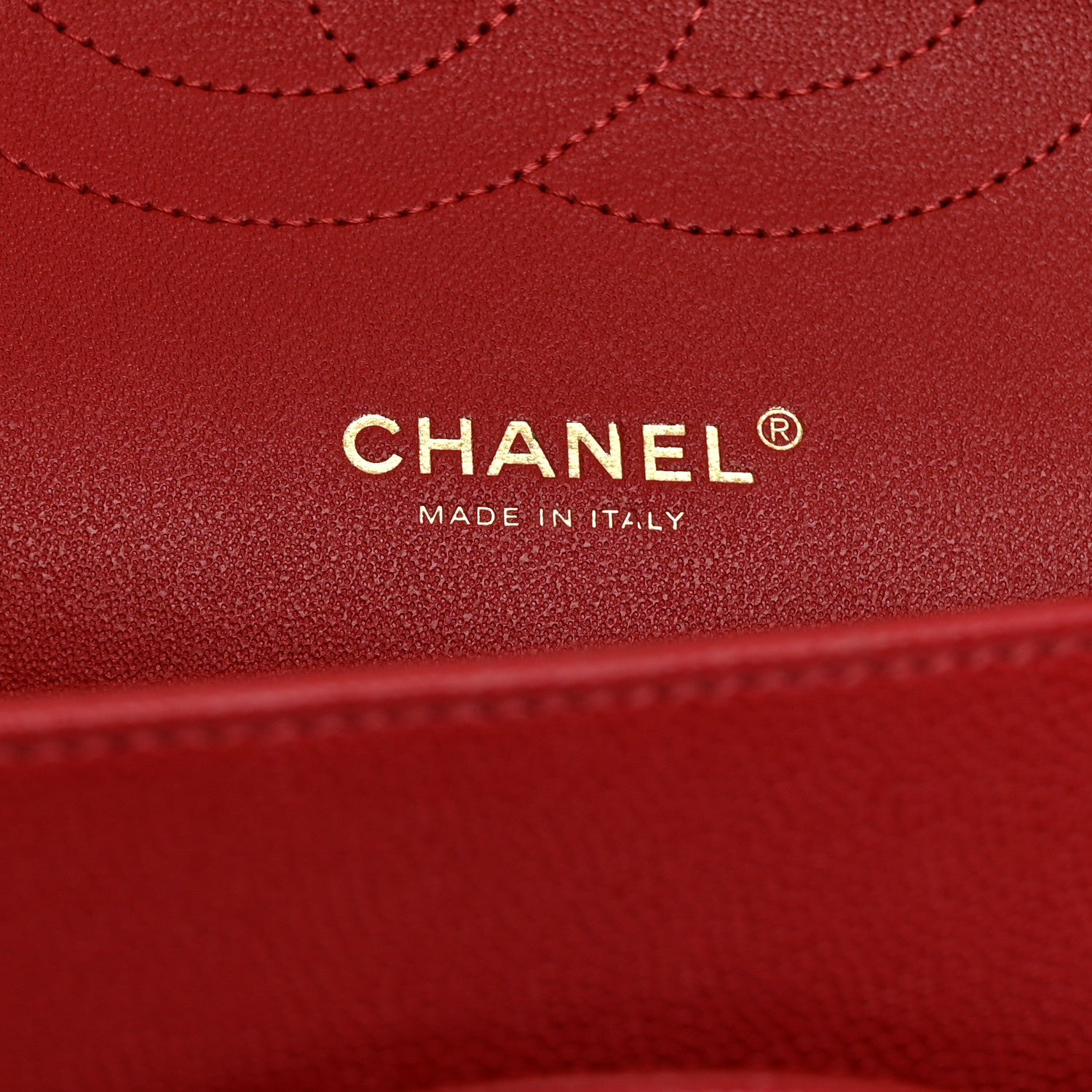 Chanel Caviar Quilted Jumbo Double Flap Red 6 of 10