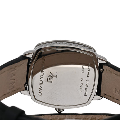 David Yurman Stainless Steel Calfskin Diamond 27mm Albion Wrap Quartz Watch Black 4 of 4