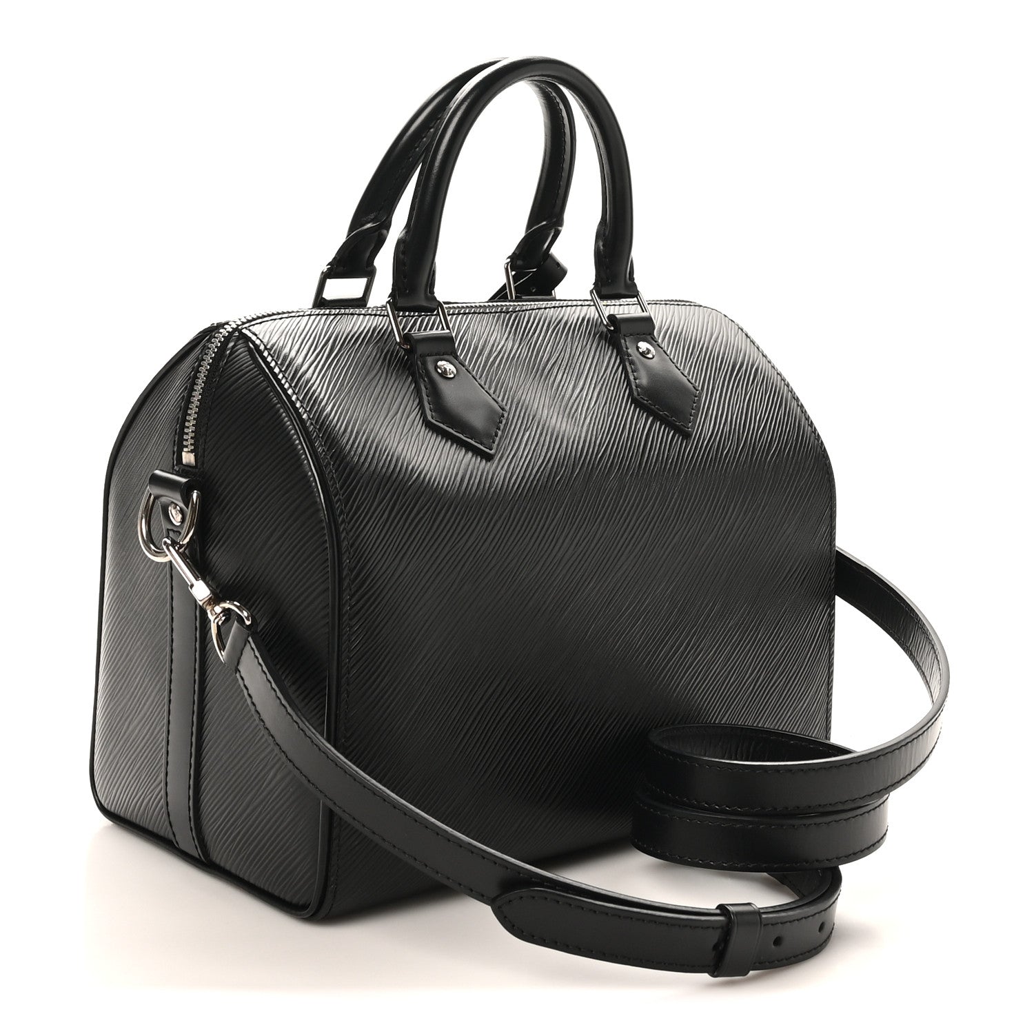 Louis Vuitton Epi Speedy Bandouliere 25 Black 3 of 9