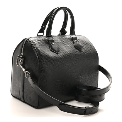 Louis Vuitton Epi Speedy Bandouliere 25 Black 3 of 9