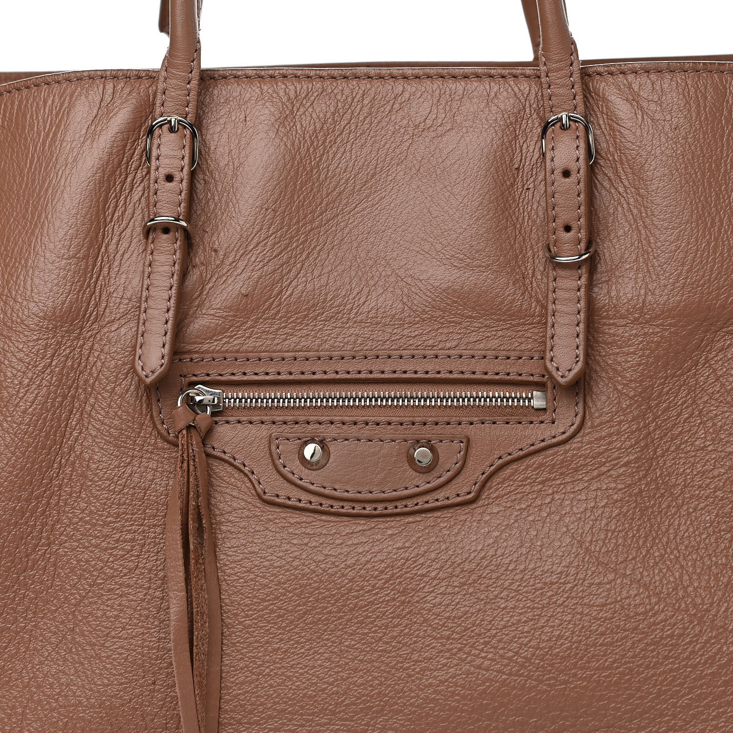 Balenciaga Veau Papier A4 Zip Around Tote Tomette 8 of 11