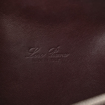 Loro Piana Grained Calfskin L19 Extra Pocket Pouch Plum 6 of 9