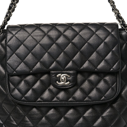 Chanel Caviar Quilted Flap Tote Black 8 of 10