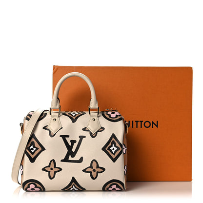 Louis Vuitton Monogram Giant Wild At Heart Speedy Bandouliere 25 Creme 10 of 10
