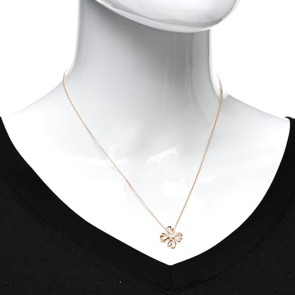 Tiffany 18K Rose Gold Diamond Paloma Picasso Loving Heart Pendant Necklace 2 of 5