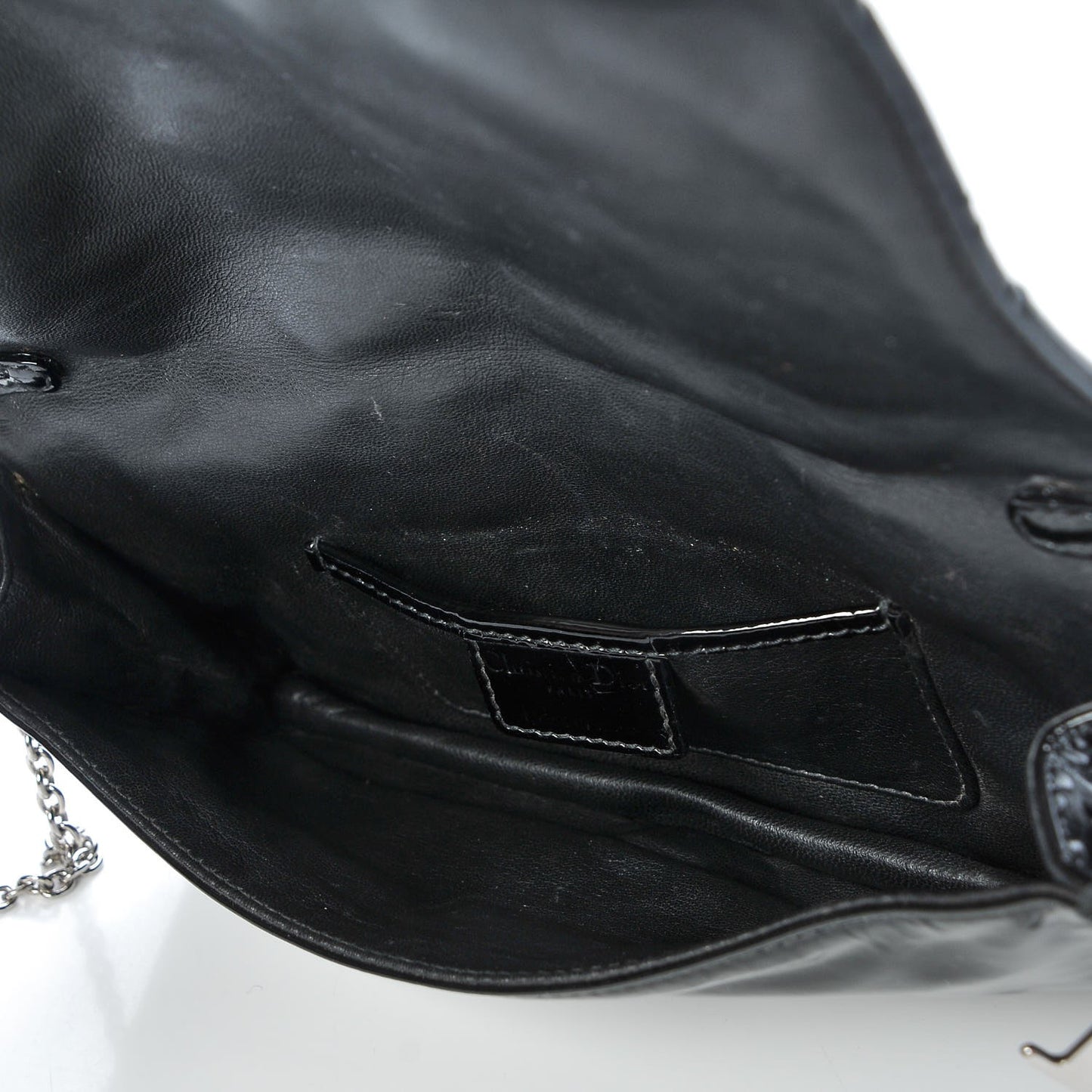 Patent Cannage Lady Dior Convertible Clutch Black