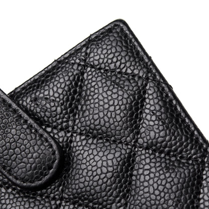 Chanel Caviar Quilted Compact French Flap Wallet Black 5 of 5