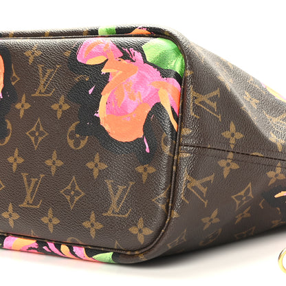 Louis Vuitton Monogram Roses Neverfull MM 9 of 9