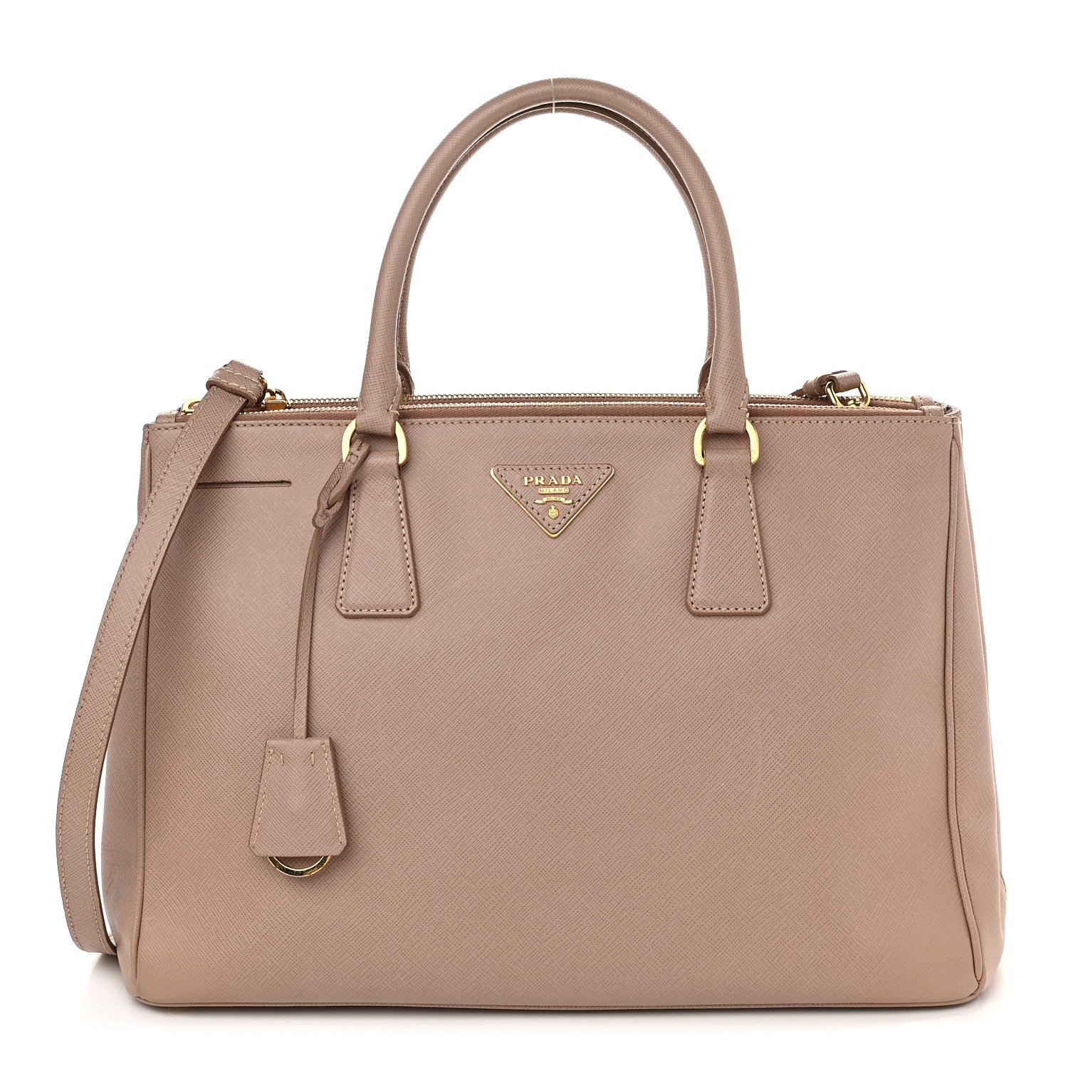 Prada Saffiano Small Galleria Double Zip Tote Cammeo 1 of 12