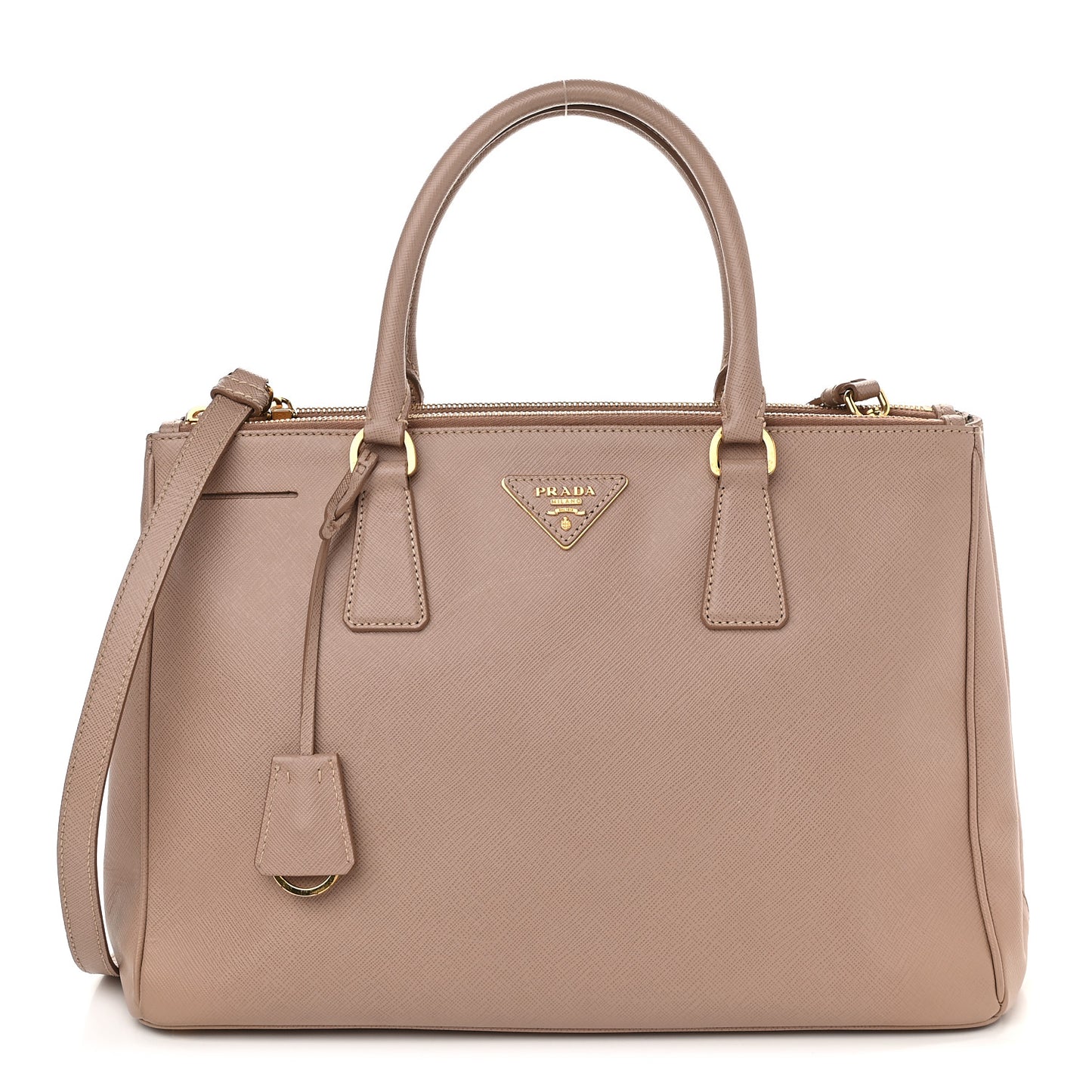 Saffiano Small Galleria Double Zip Tote Cammeo