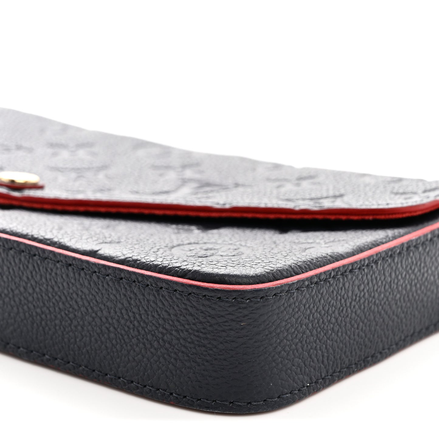 Empreinte Pochette Felicie Chain Wallet Marine Rouge