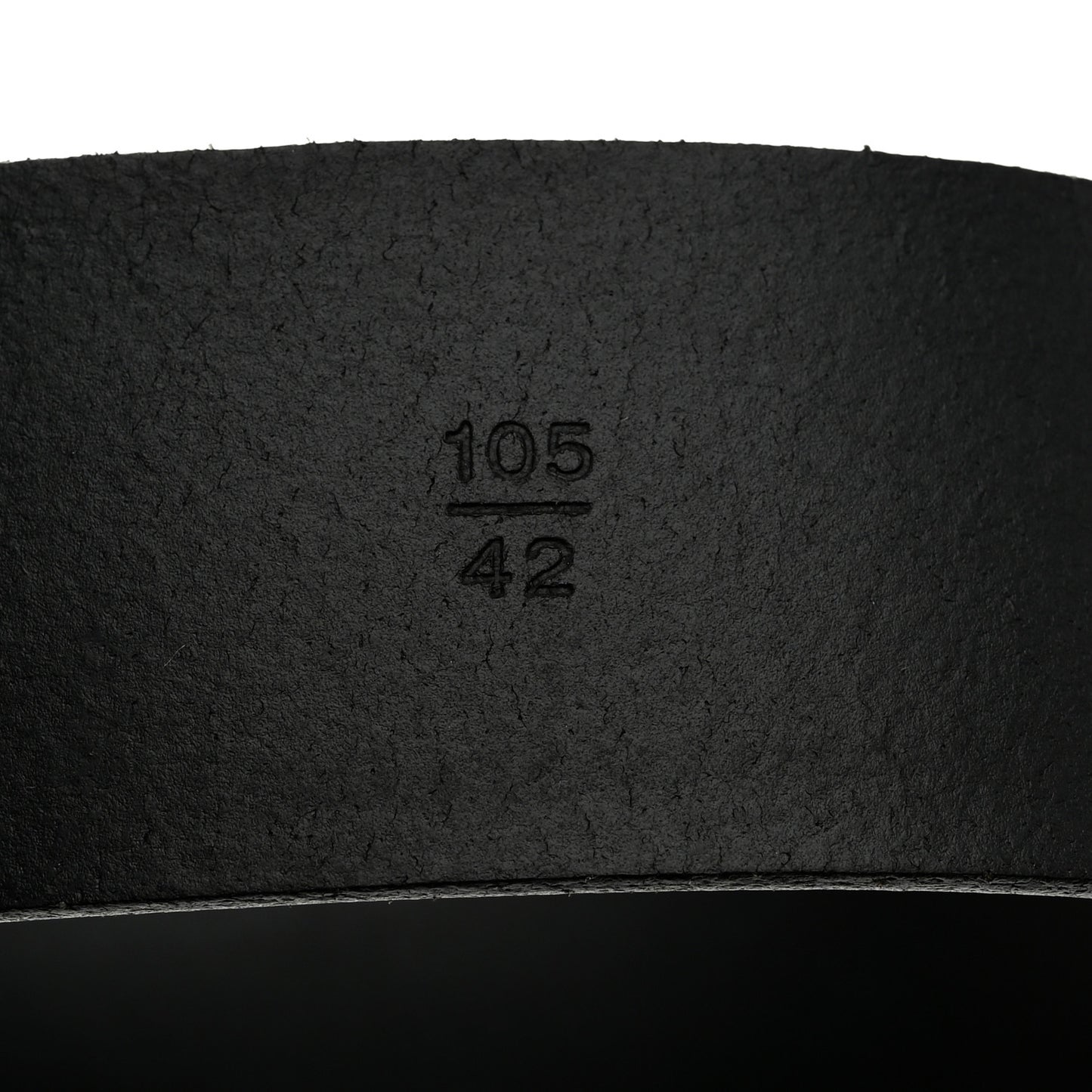 Calfskin CC Logo Belt 105 42 Black