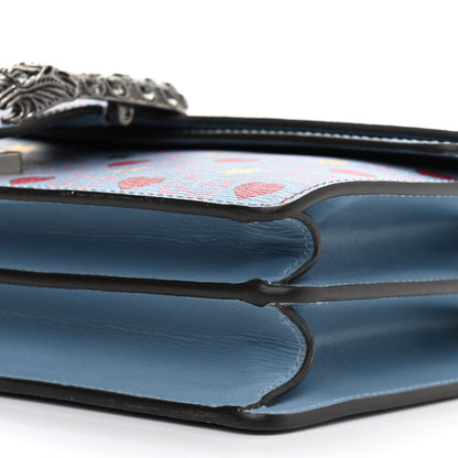 Gucci Calfskin Valentine's Day Exclusive Small Dionysus Bag Blue 6 of 11