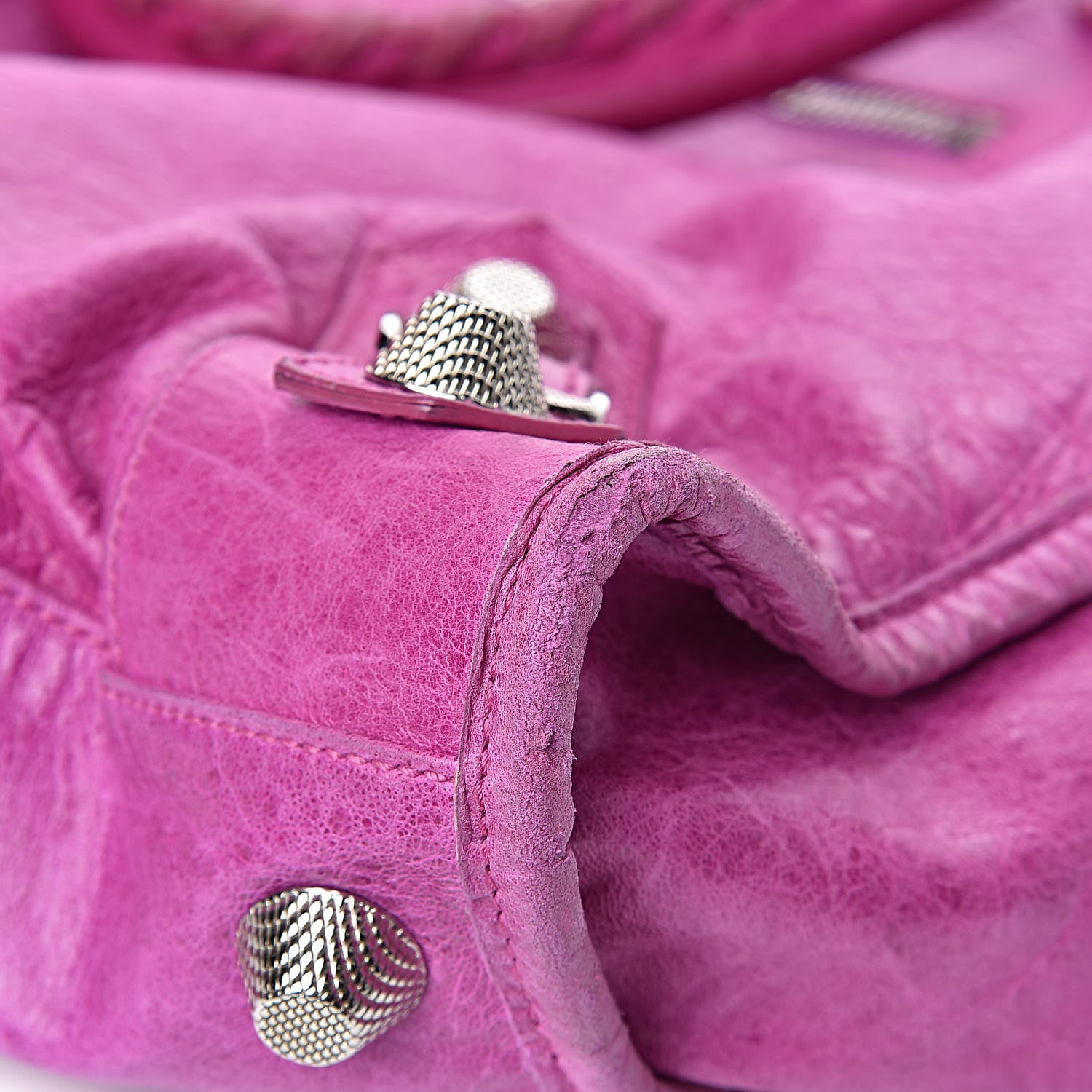 Balenciaga Agneau Giant 21 Silver Hardware Weekender Magenta 19 of 32