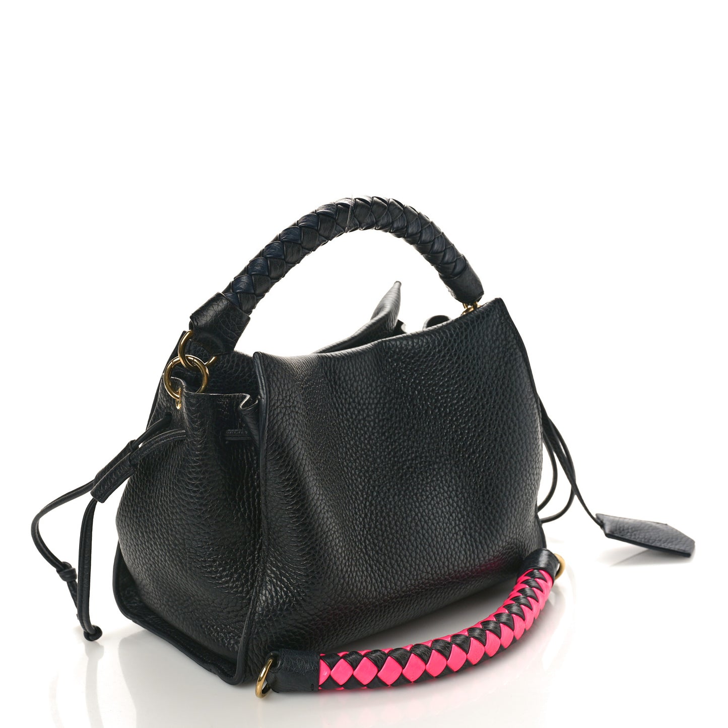 Heavy Grain Iris Tote Black