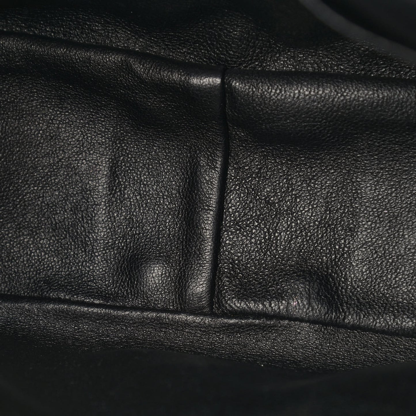 Lambskin Quilted Flap Shoulder Bag Black