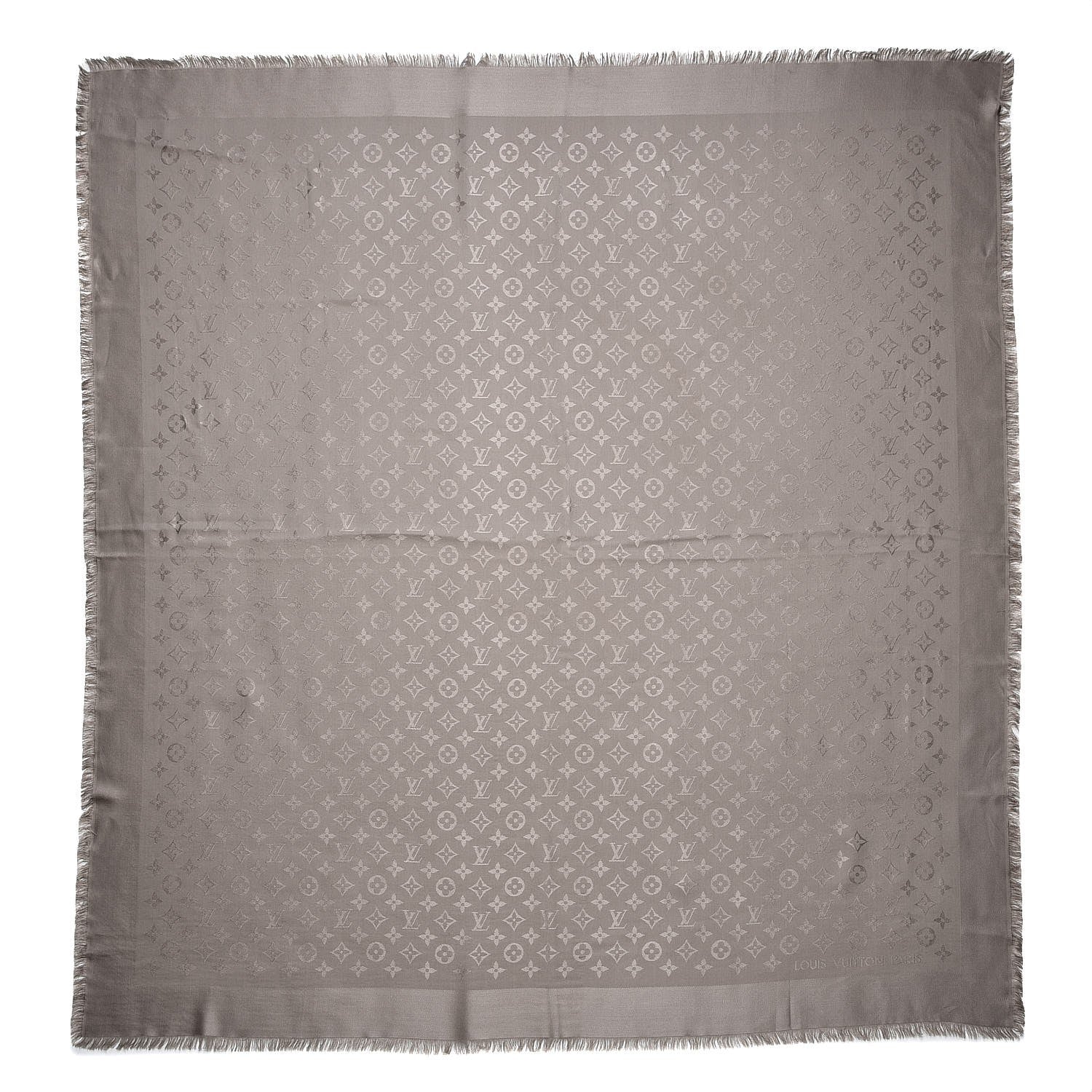 Louis Vuitton Silk Wool Monogram Shawl Verone 1 of 5