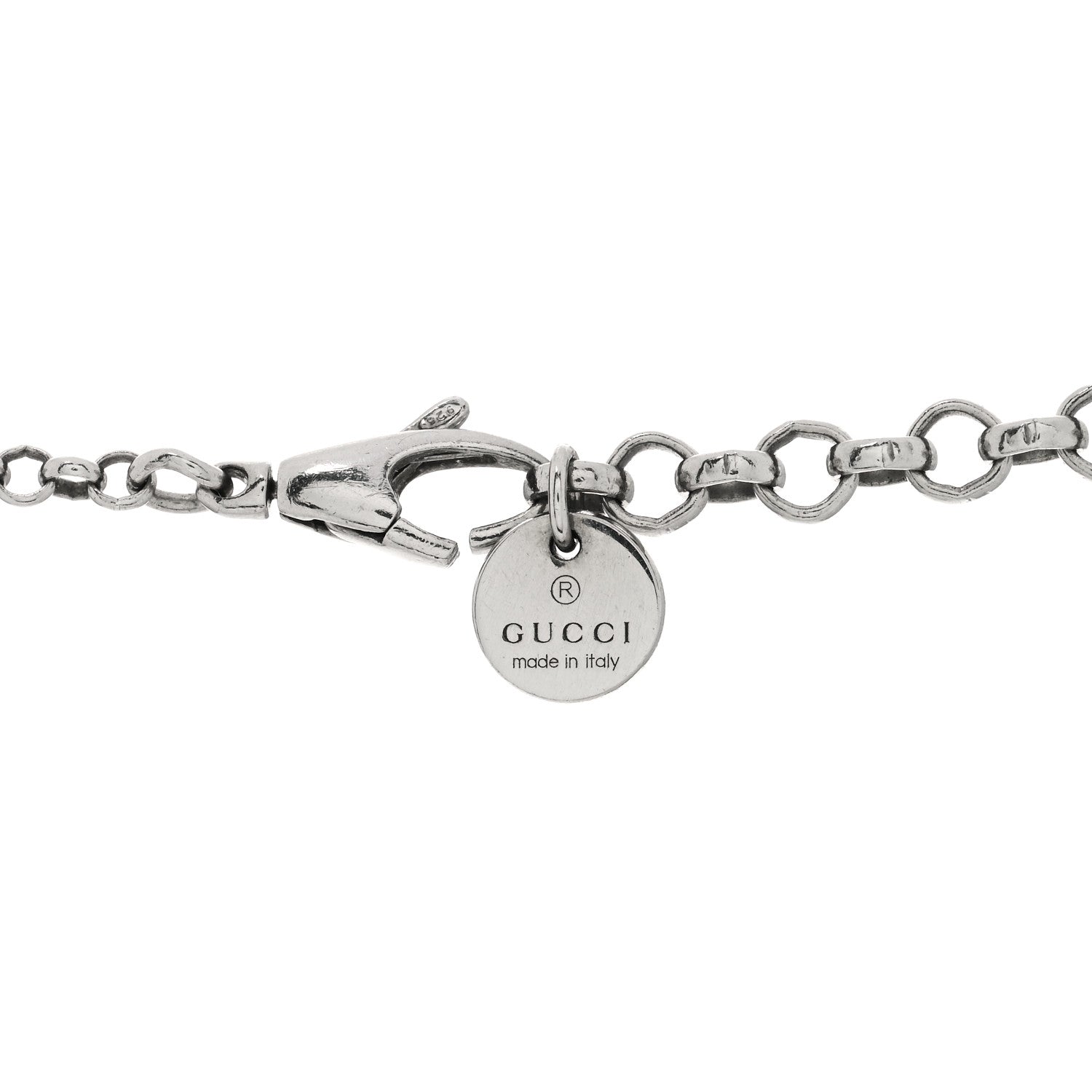 Gucci Sterling Silver Interlocking G Pendant Necklace 3 of 3