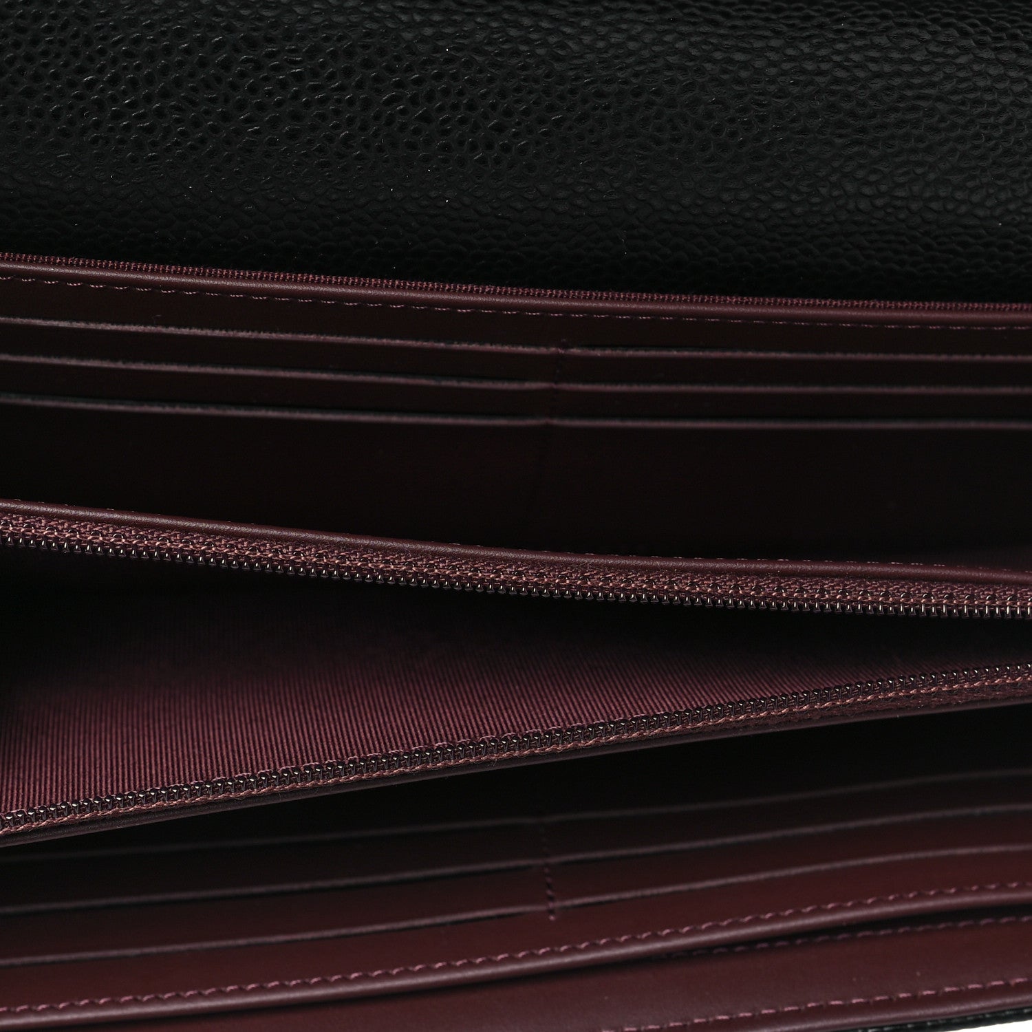 Chanel Caviar Quilted Long Flap Wallet Black 5 of 9