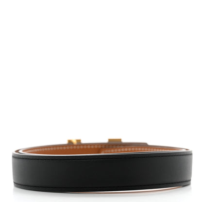 Hermes Swift Epsom 24mm Constance H Belt 65 Black Gold 2 of 7