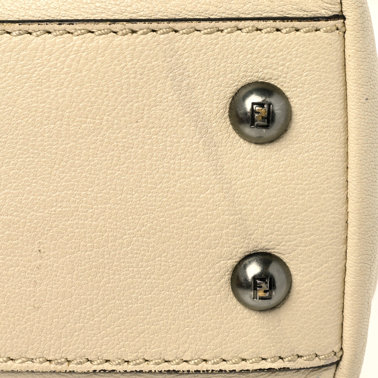 Goatskin Elaphe Medium Peekaboo Iconic Satchel Latte Natural