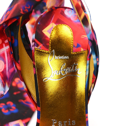 Christian Louboutin Crepe Satin Disco Laser Du Desert 100 Sandal 36 Multicolor 7 of 7