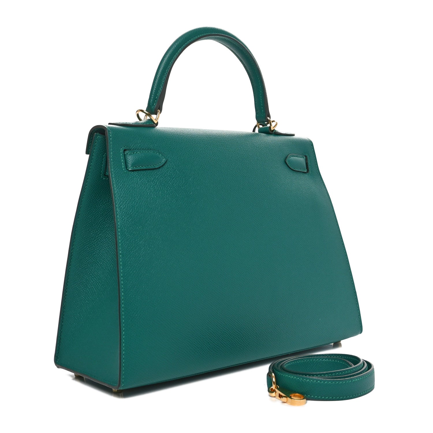 Hermes Epsom Horseshoe Kelly Sellier 28 Malachite 3 of 10