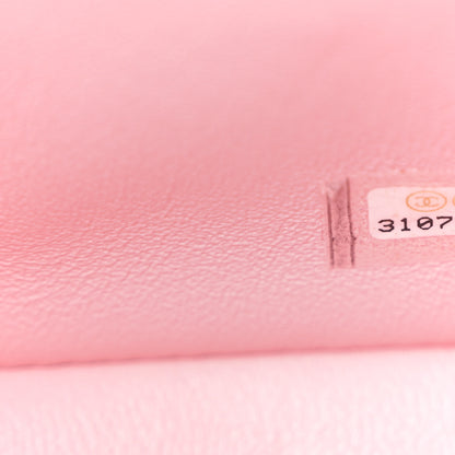 Chanel Lambskin Quilted Mini Square Flap Light Pink 13 of 21