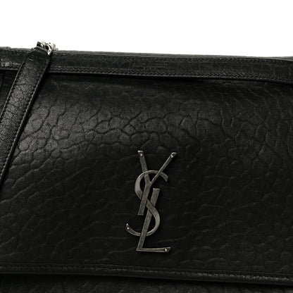 Saint Laurent Grained Lambskin Monogram Large Niki Chain Satchel Black 9 of 11