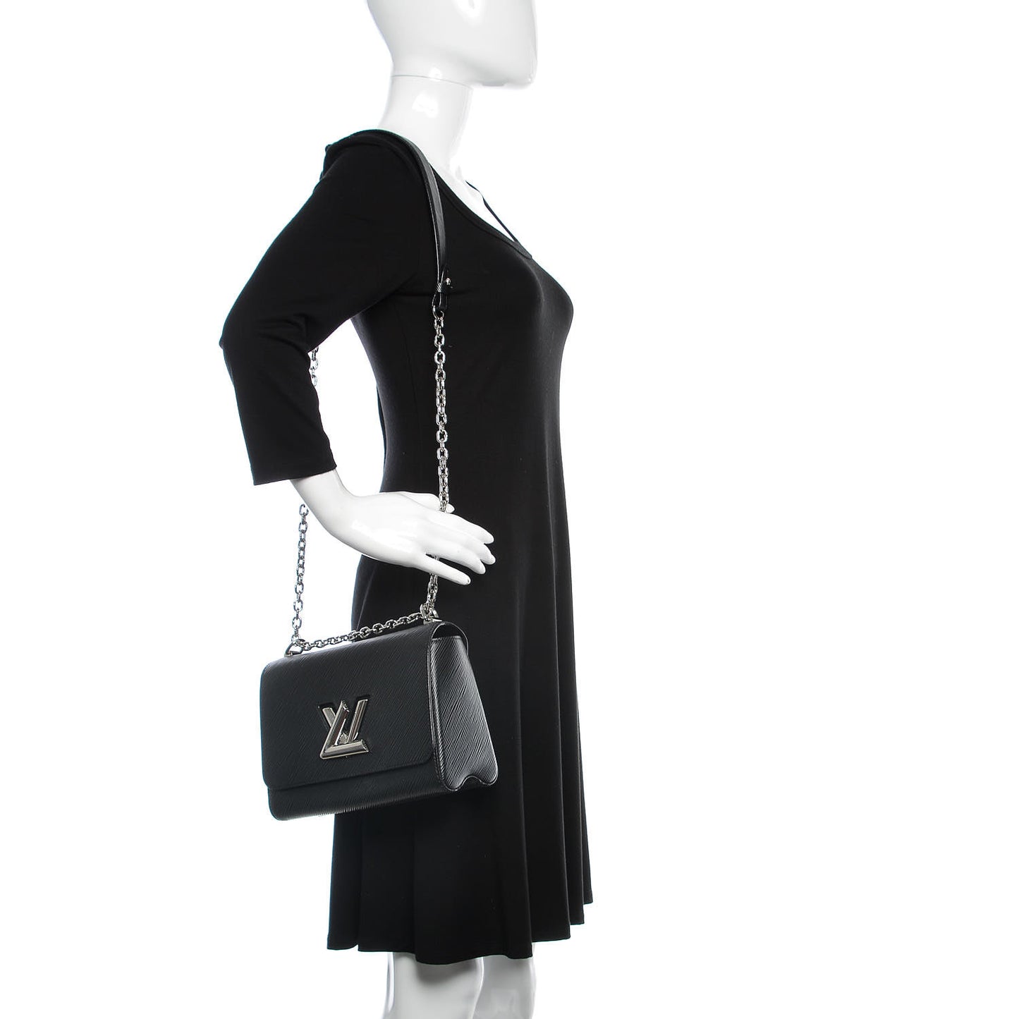 Epi Twist Shoulder Bag MM Black