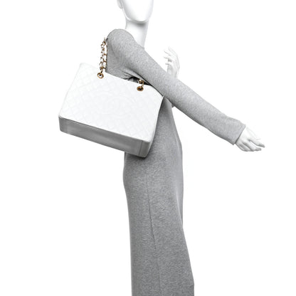 Chanel Caviar Quilted Grand Shopping Tote GST White 2 of 16
