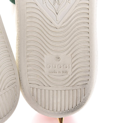 Gucci Calfskin Web Pearl Studded Ace Sneakers 37 White 8 of 11