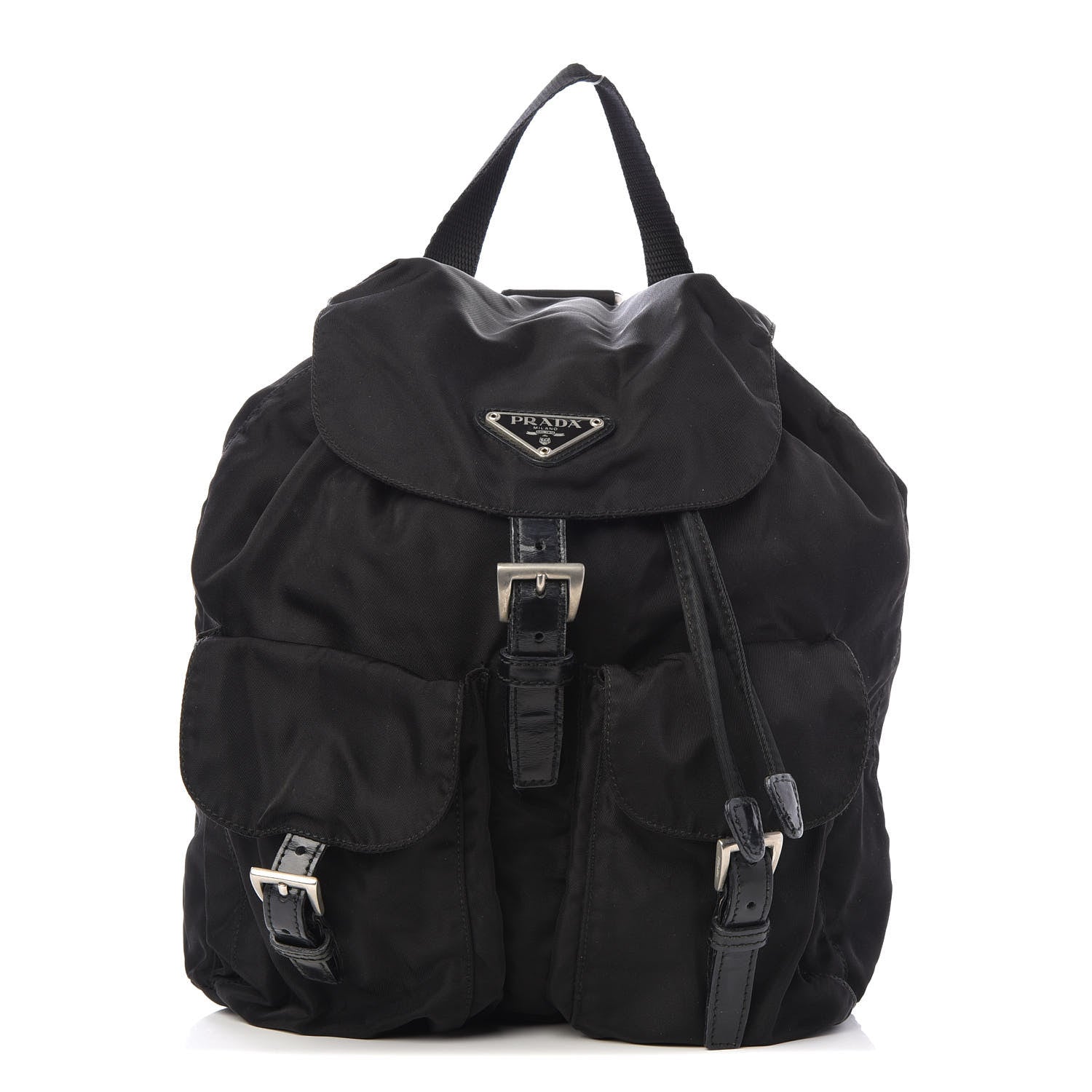 Prada Tessuto Nylon Vela Small Backpack Black 1 of 8