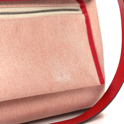 Hermes Vache Hunter Toile Pegase Pop Herbag Zip Retourne 31 PM Rouge Piment 11 of 14