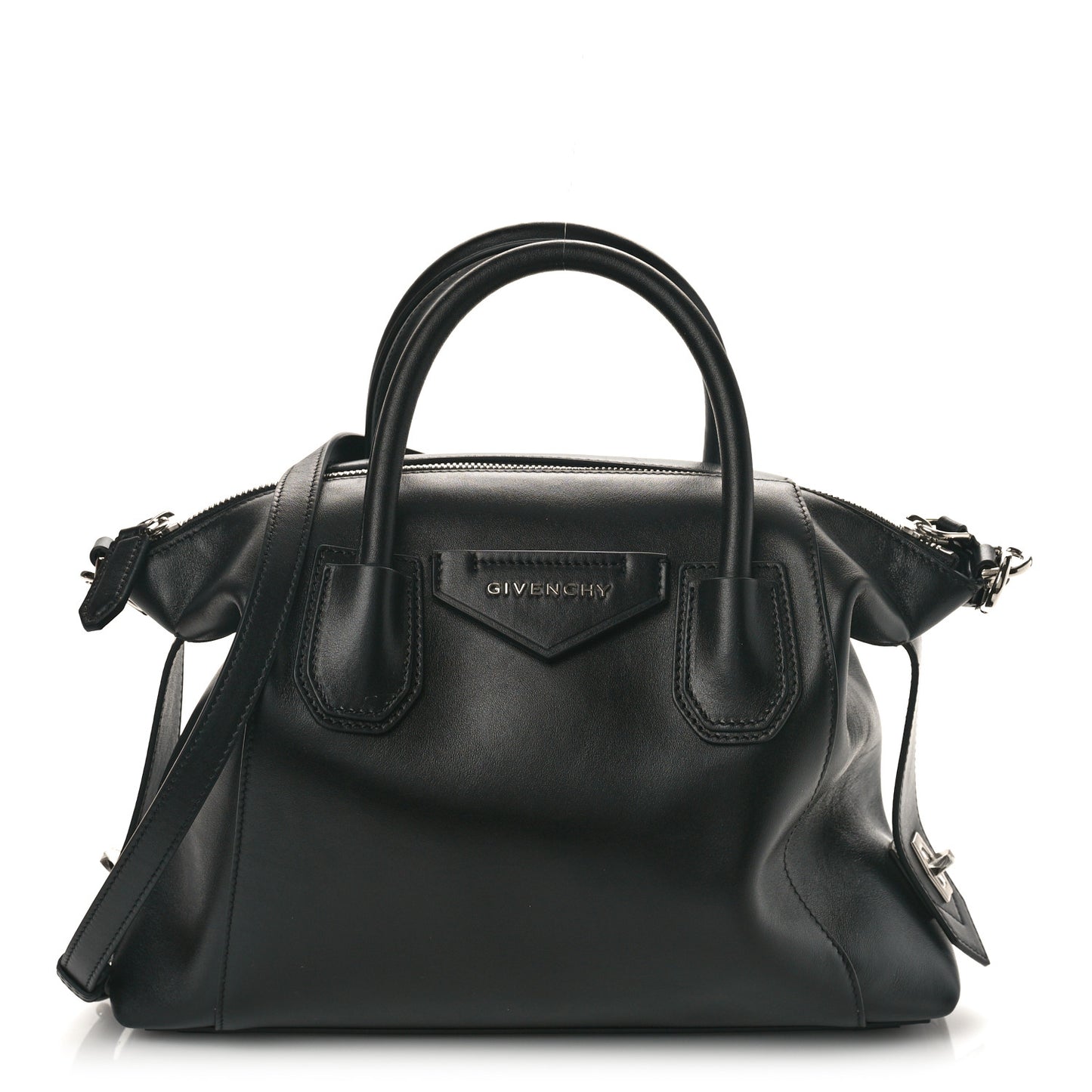 Smooth Calfskin Small Soft Antigona Black