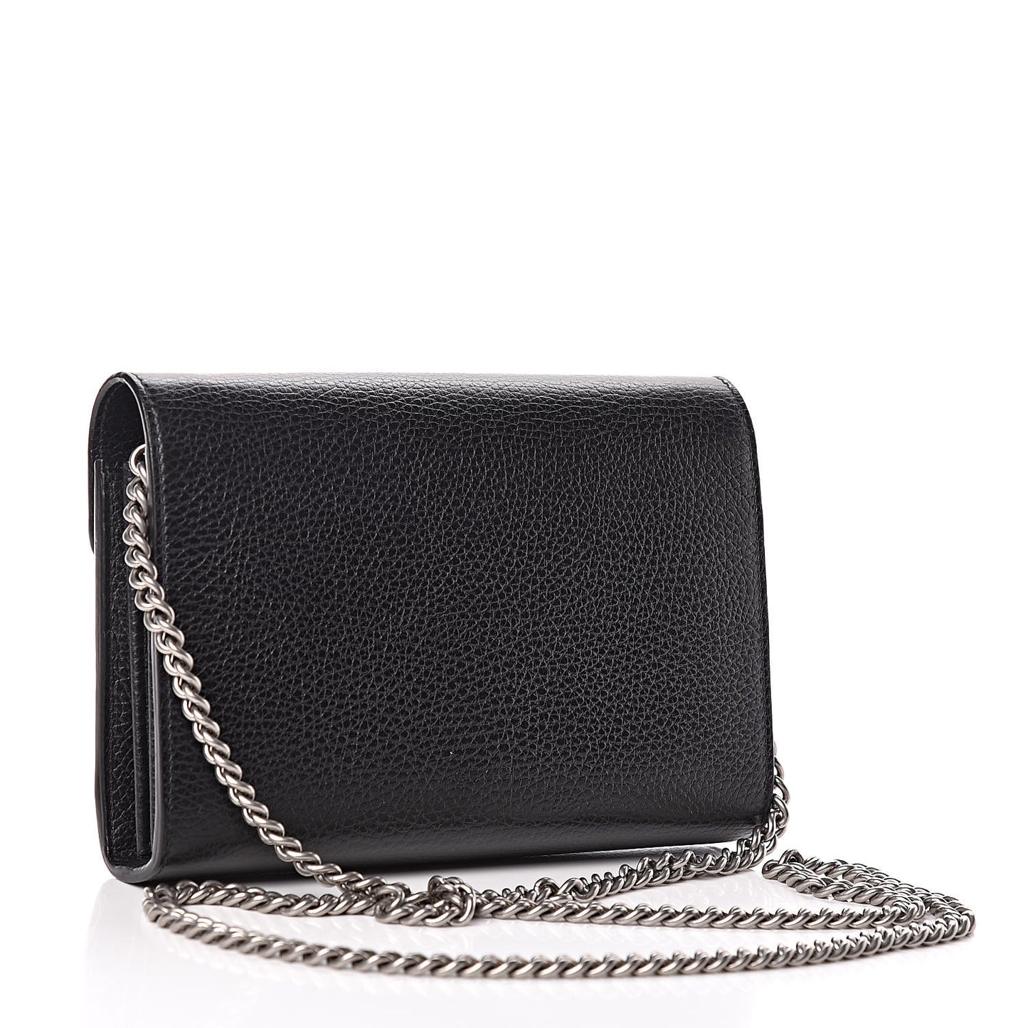 Calfskin Mini Dionysus Chain Wallet Black