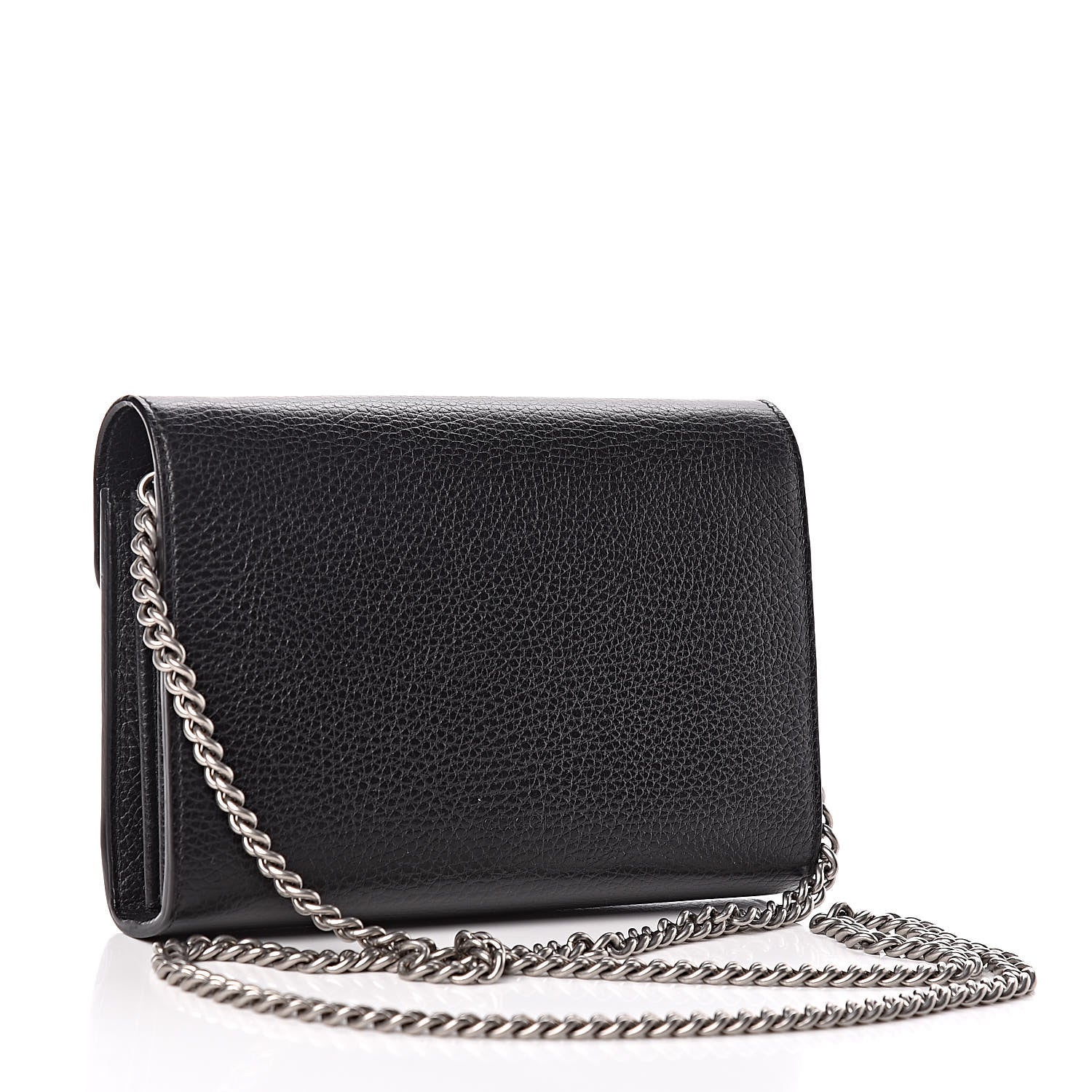 Gucci Calfskin Mini Dionysus Chain Wallet Black 3 of 12