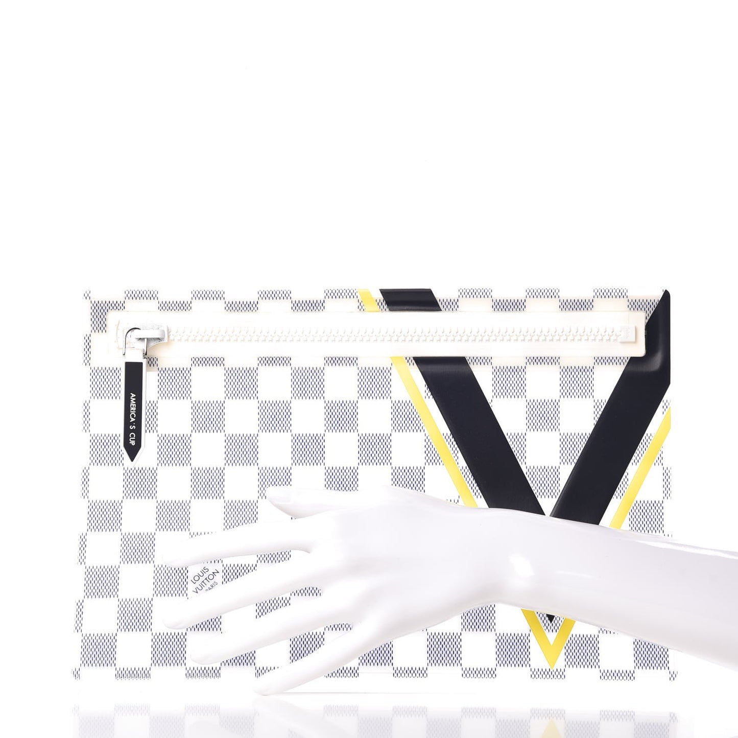 Damier Azur Latitude America's Cup Waterproof Zipped Pouch