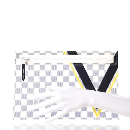 Louis Vuitton Damier Azur Latitude America's Cup Waterproof Zipped Pouch 2 of 8
