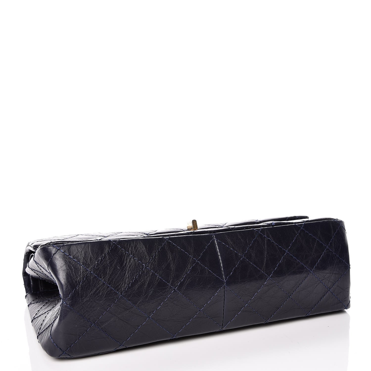 Chanel Aged Calfskin Quilted 2.55 Reissue 226 Flap Navy Dark Blue 4 of 15