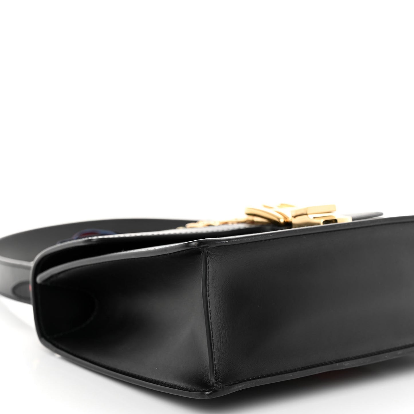 Calfskin Small Sylvie Shoulder Bag Black