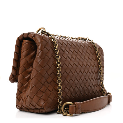 Bottega Veneta Nappa Intrecciato Baby Olimpia Shoulder Bag Ebano 4 of 15